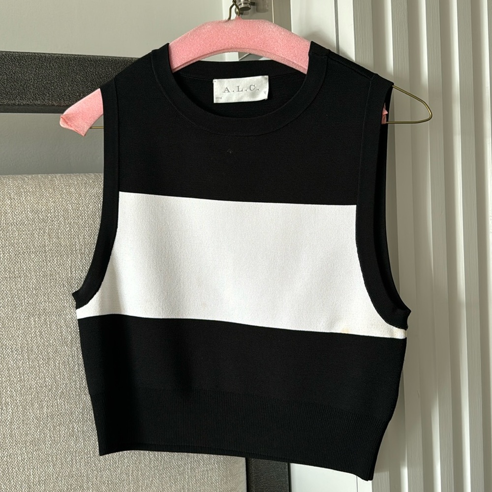 A.L.C. Black and white top - medium